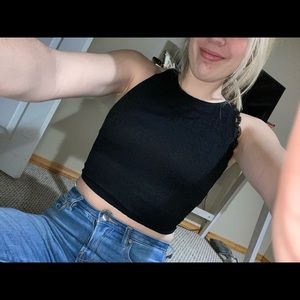 Lace Hollister crop top